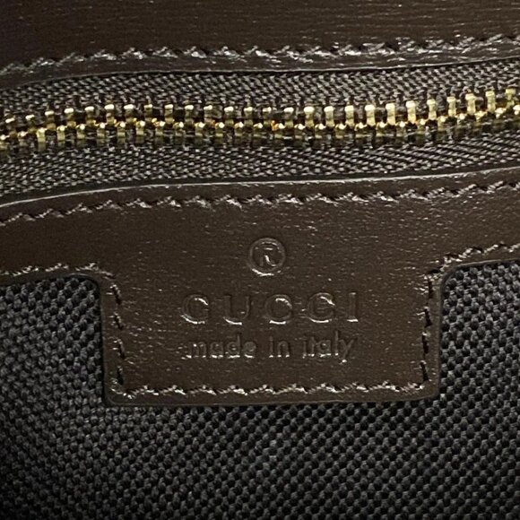 Auth GUCCI GG pattern, Shelly (web) 786027 Dark Brown Beige Multi Jacquard - Picture 14 of 16